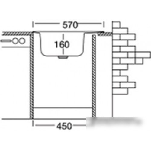 Кухонная мойка Kromevye EC 257 D