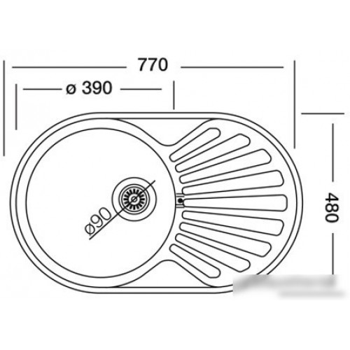 Кухонная мойка Kromevye EC 259