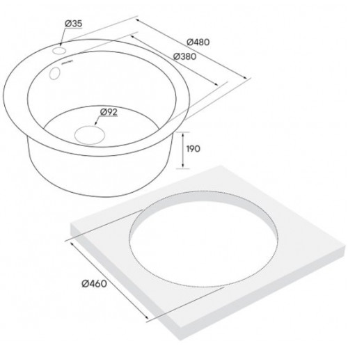 Кухонная мойка Paulmark Gelegen PM404800-GR