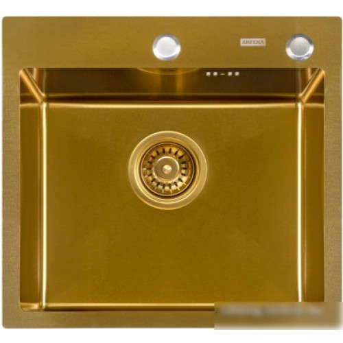 Кухонная мойка ARFEKA Eco AR 500*500 Golden PVD Nano