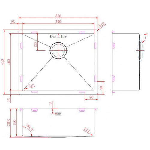 Кухонная мойка ZorG ZRN 5545 Premium