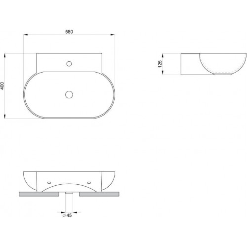 Умывальник Lavinia Boho Bathroom Sink Slim 33311099