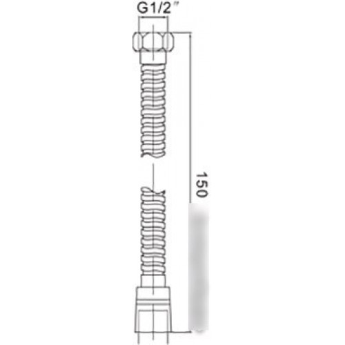 Душевой шланг Gerhans K40204 растягивающийся