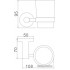 Стакан для зубной щетки и пасты Ledeme L71706B