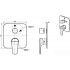 Смеситель без скрытого механизма Bravat Source PB8173218BW-2-ENG