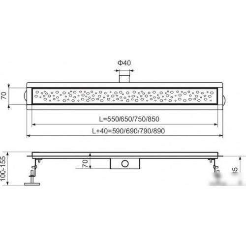 Трап/канал Tim BAD476002GY