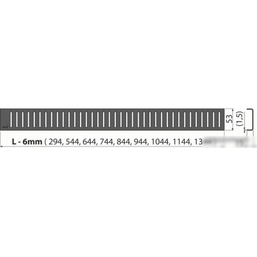 Сливная решетка Alcaplast Pure-650Black