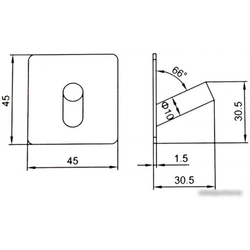 Крючок для ванны Ledeme L216B-4 (4 шт)