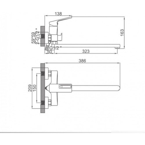 Смеситель Ledeme L2292D