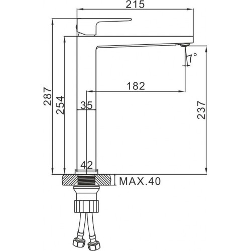 Смеситель Ledeme L1173W