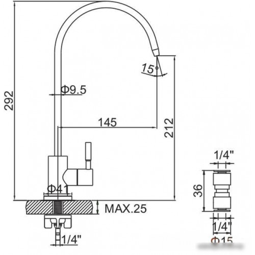 Кран Ledeme LH508A