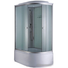 Душевая кабина Coliseum Simple T-120 L (белый/матовое стекло)