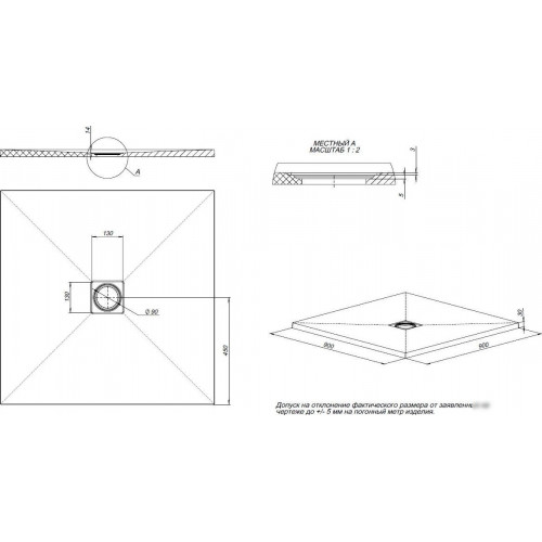 Душевой поддон Allen Brau Priority 90x90 8.31002-21