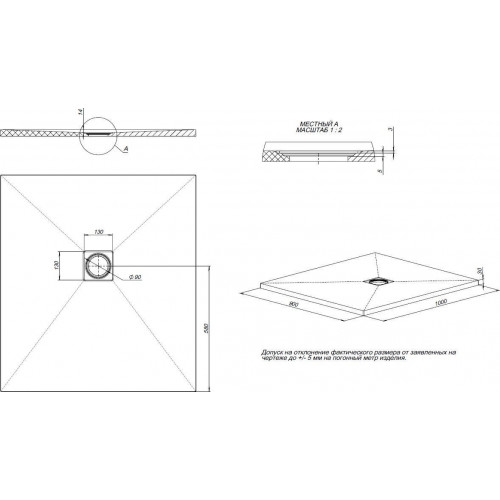 Душевой поддон Allen Brau Priority 100x90 8.31004-AM