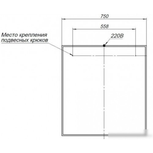 Aquanet Зеркало Nova Lite 75 242258 (дуб рошелье)