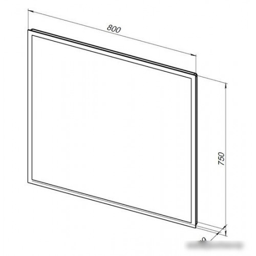 Aquanet Зеркало Оптима 80x75 Led 288965