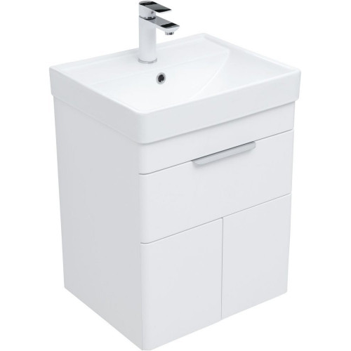 Aquanet Тумба с умывальником Ирис New 50 312421 (белый глянец)