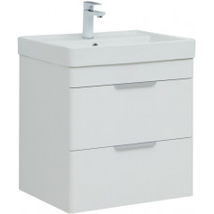 Aquanet Тумба с умывальником Ирис new 60 312425 (белый глянец)