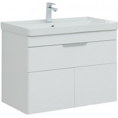Aquanet Тумба с умывальником Ирис new 80 312430 (белый глянец)