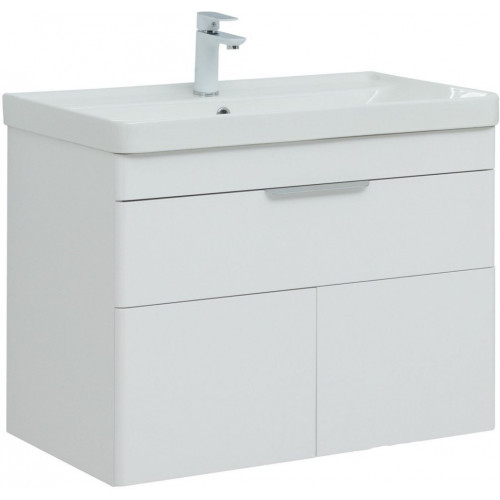 Aquanet Тумба с умывальником Ирис new 80 312430 (белый глянец)