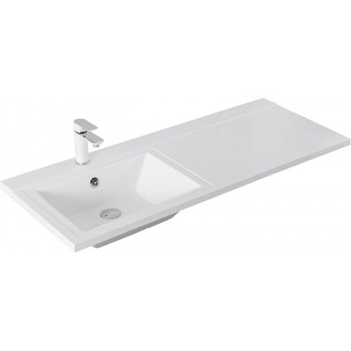 Aquanet Тумба с умывальником Ирис New 120 L 332258 (белый глянец)