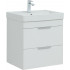 Aquanet Тумба с умывальником Ирис New 120 R 332259 (белый глянцевый)