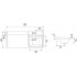 Aquanet Тумба с умывальником Ирис New 120 R 332259 (белый глянцевый)