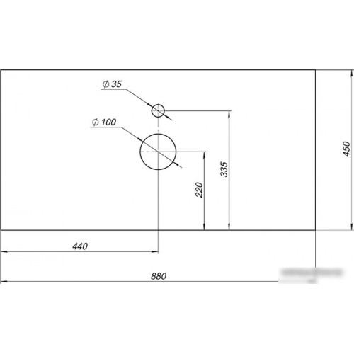 Aquanet Столешница Nova Lite 257613 (мрамор)