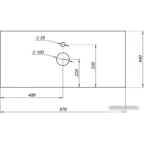Aquanet Столешница Nova Lite 100 257595 (мрамор)