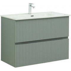 Aquanet Тумба с умывальником Джейн 90 332518 (мисти грин)