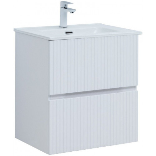 Aquanet Тумба с умывальником Джейн Flat 60 332546 (белый матовый)
