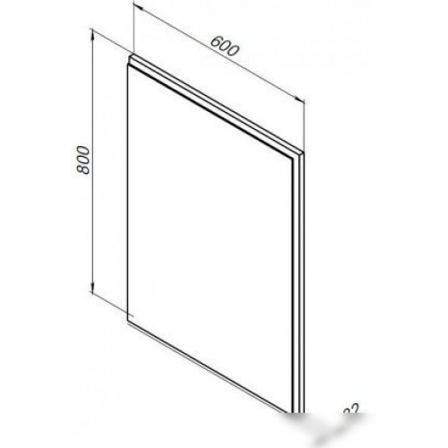 Aquanet Зеркало Nova Lite 60 249510 (дуб рустикальный)