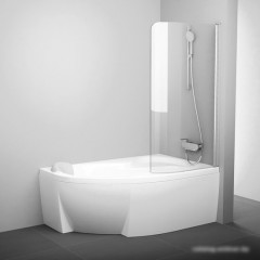 Шторка Ravak Rosa CVSK1 140/150 (серебристый/прозрачное) правая