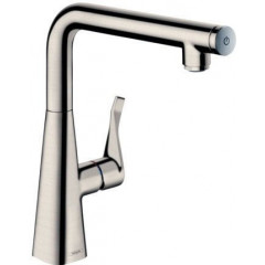Смеситель Hansgrohe Metris Select 14847800 (стальной)