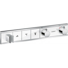 Смеситель Hansgrohe RainSelect 15356400 (белый/хром)