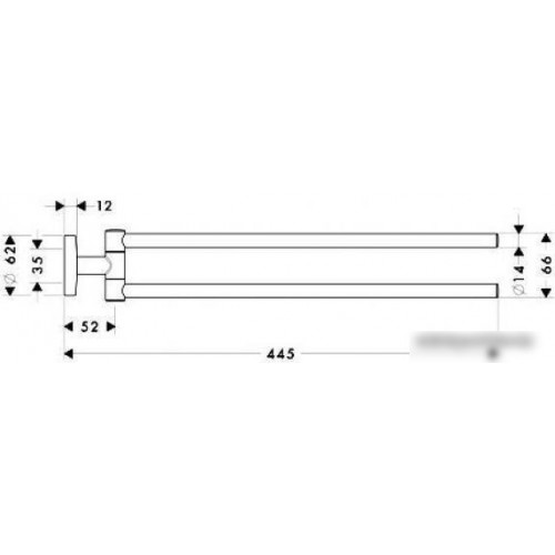 Держатель для полотенца Hansgrohe Logis 40512000