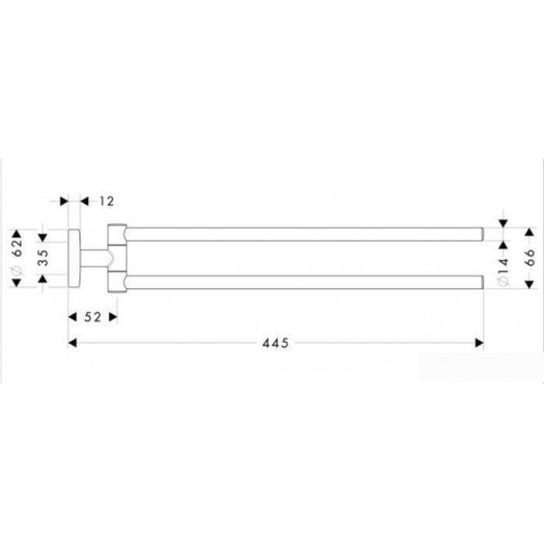 Держатель для полотенца Hansgrohe Logis 40512000