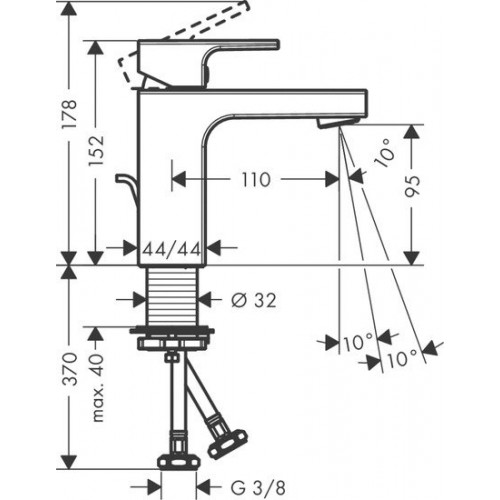 Смеситель Hansgrohe Vernis Shape 71561000