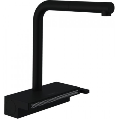 Смеситель Hansgrohe Aquno Select M81 73830670 (матовый черный)