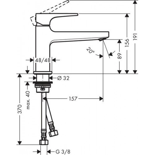 Смеситель Hansgrohe Metropol 74502000