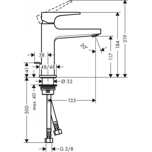 Смеситель Hansgrohe Metropol 74506000