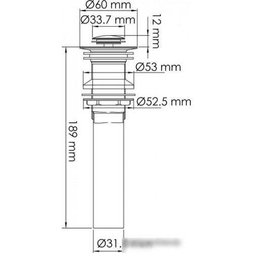 Донный клапан Wasserkraft A251