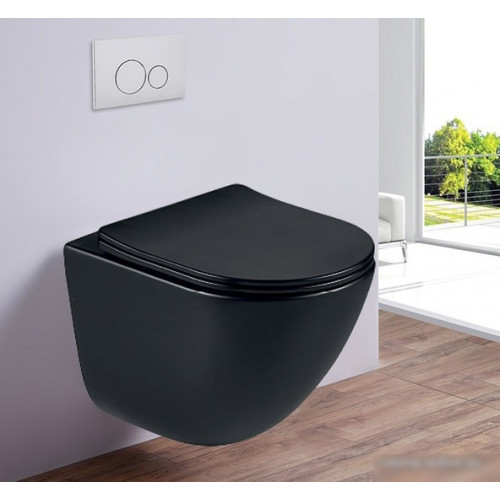 Унитаз Esbano Lotus (черный матовый)