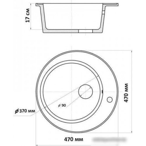 Кухонная мойка Wisent WR480-28 (белый)
