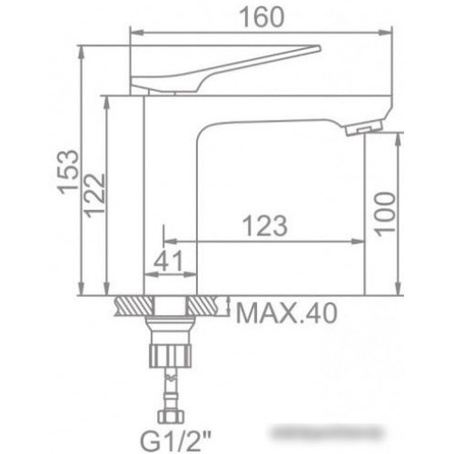 Смеситель Ledeme L1075B