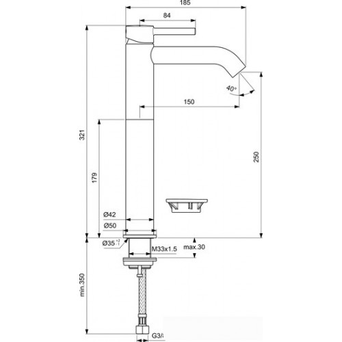 Смеситель Ideal Standard Ceraline BC269XG