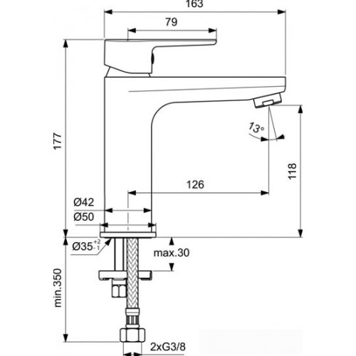 Смеситель Ideal Standard Cerafine O BC554