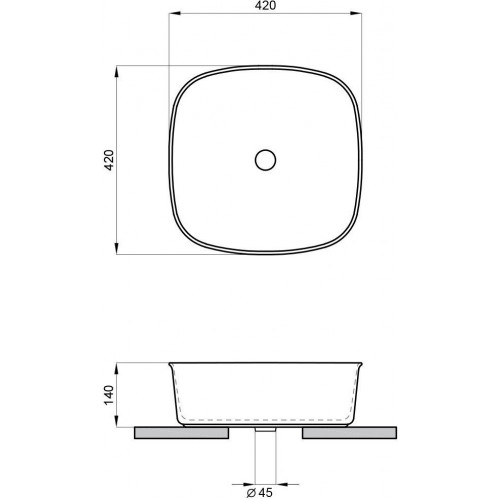Умывальник Lavinia Boho Bathroom Sink Slim 33311083