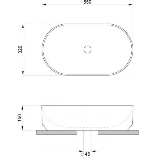 Умывальник Lavinia Boho Bathroom Sink Slim 33311093