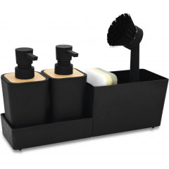 Дозатор для моющего средства HOMY Harmony Set HS01 (черный)